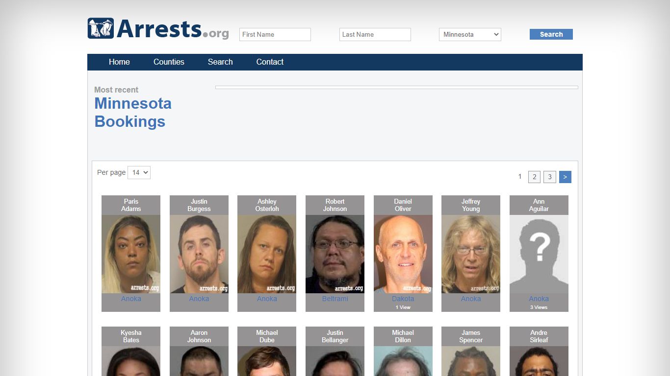 Minnesota Arrests and Inmate Search